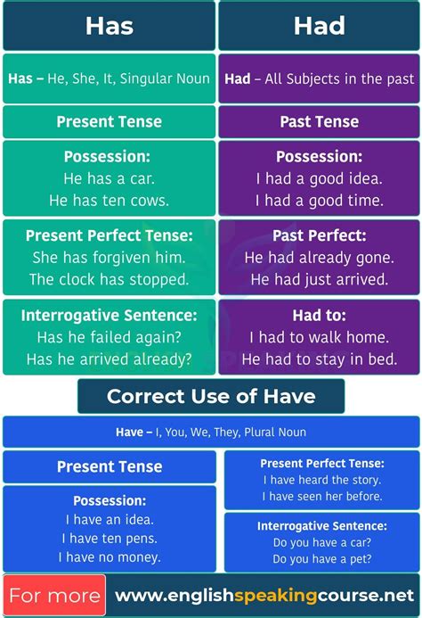 have and had difference|has have had grammar rules.